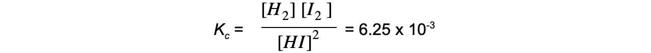 Changes that Affect the Equilibrium Constant equation 1