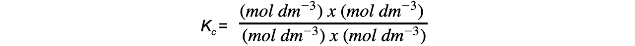 Equilibrium Constant Calculations WE Step 5 equation