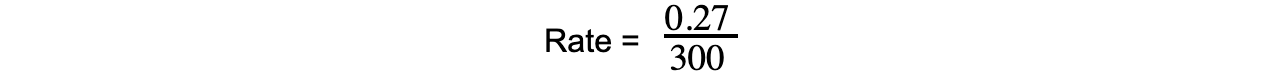 Rate of Reaction Experimental Calculations equation 1