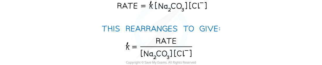 Rate equation sodium carbonate (2), downloadable AS & A Level Chemistry revision notes